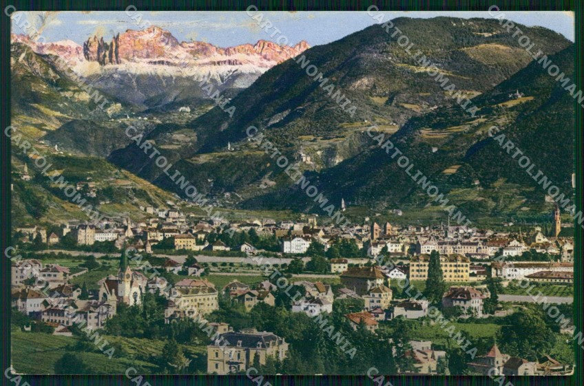 Bolzano Gries Panorama PIEGA cartolina RB8380 – fronte