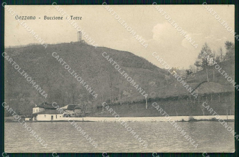 Novara Gozzano Buccione Torre cartolina RB8386 – fronte