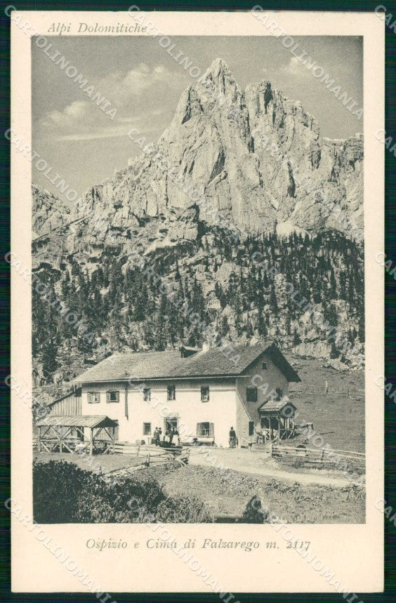 Belluno Falzarego Ospizio Breveglieri 626 cartolina RB8401 – fronte