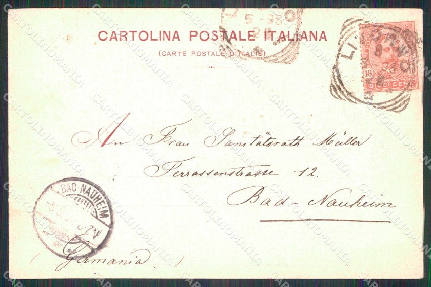 Livorno Città Saluto da Scali Saffi e Olandesi cartolina RB8472 – retro