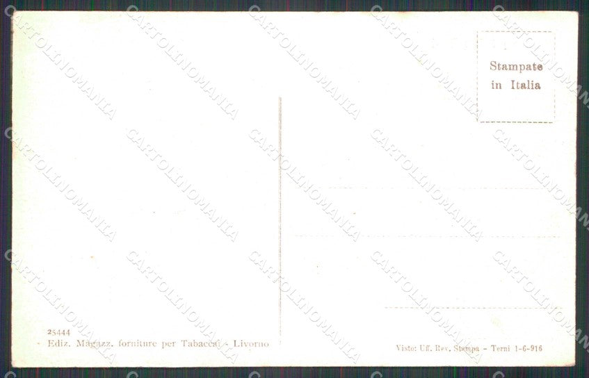 Livorno Città Palace Hotel cartolina RB8476 – retro