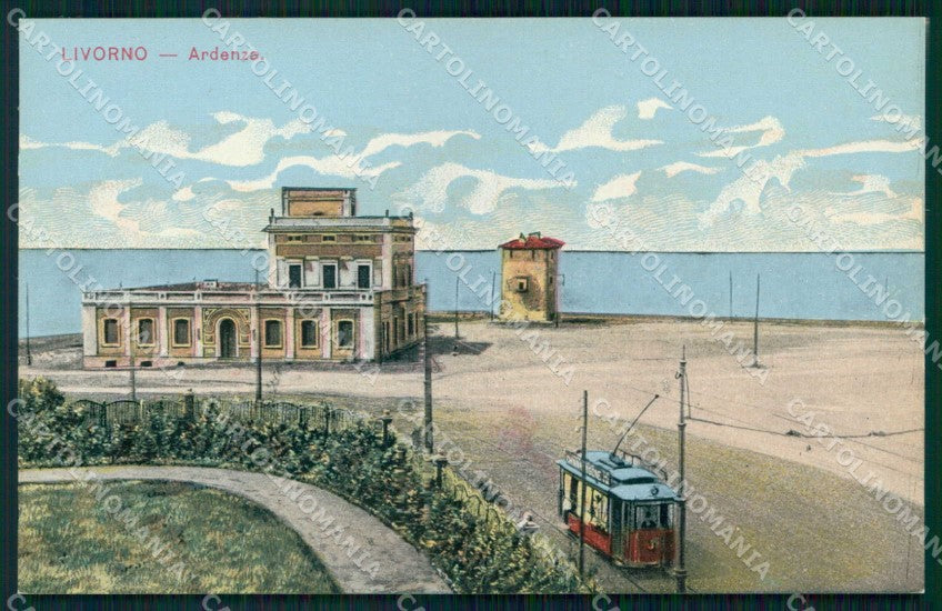 Livorno Città Ardenza Tram cartolina RB8479 – fronte