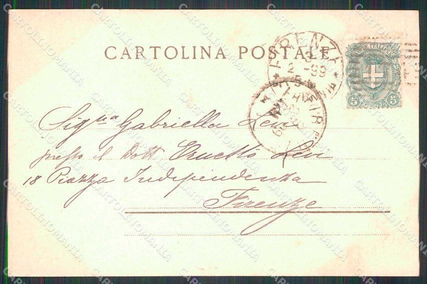 Livorno Città Viale Regina Margherita cartolina RB8503 – retro