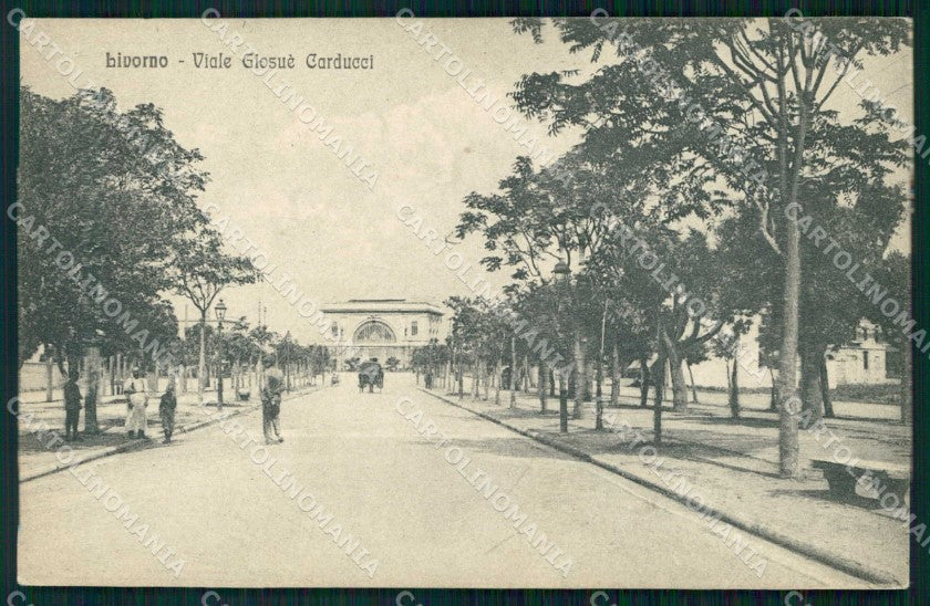 Livorno Città Viale Giosuè Carducci cartolina RB8504 – fronte