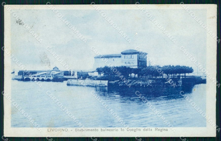 Livorno Città Stabilimento Balneario Scoglio della Regina cartolina RB8514 – fronte