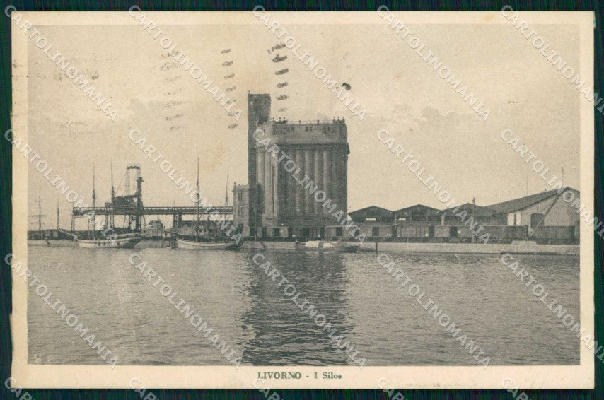Livorno Città Silos PIEGA cartolina RB8516 – fronte