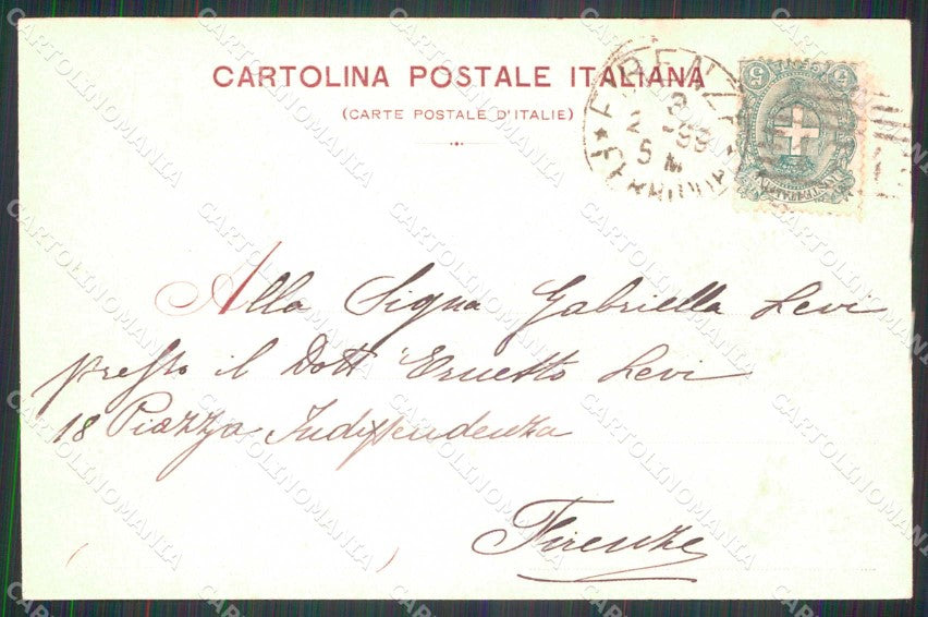 Livorno Città Saluto da Piazza Carlo Alberto cartolina RB8519 – retro