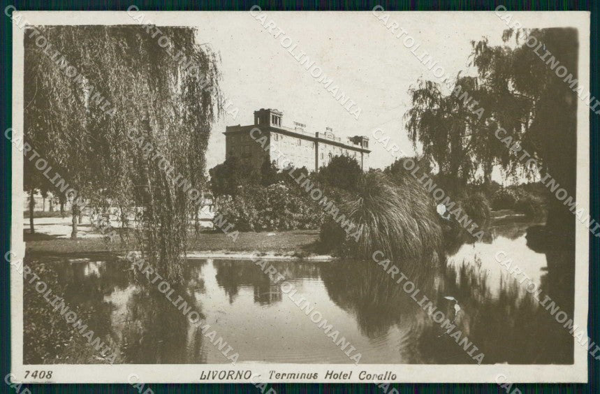 Livorno Città Terminus Hotel Corallo FORI Foto cartolina RB8527 – fronte