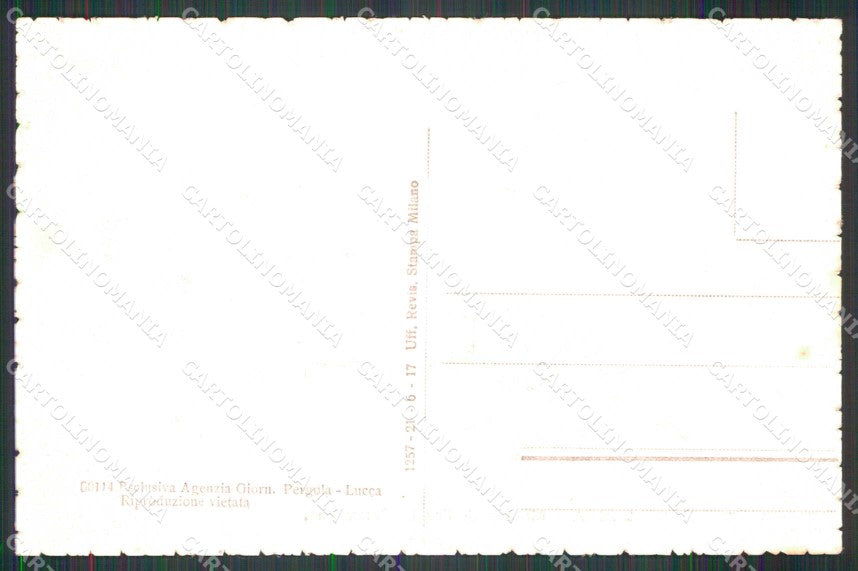 Lucca Città Mura Cortina San Colombano cartolina RB8533 – retro