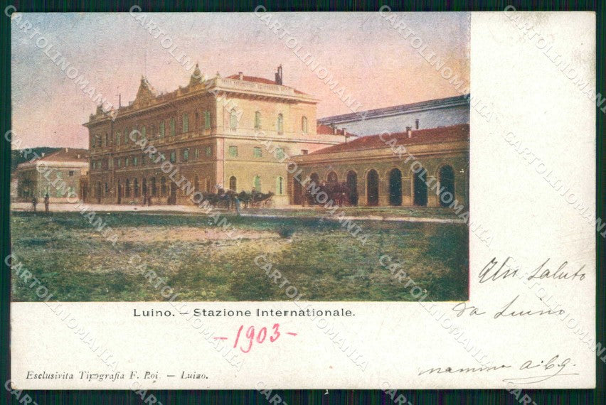 Varese Luino Stazione Internazionale cartolina RB8551 – fronte