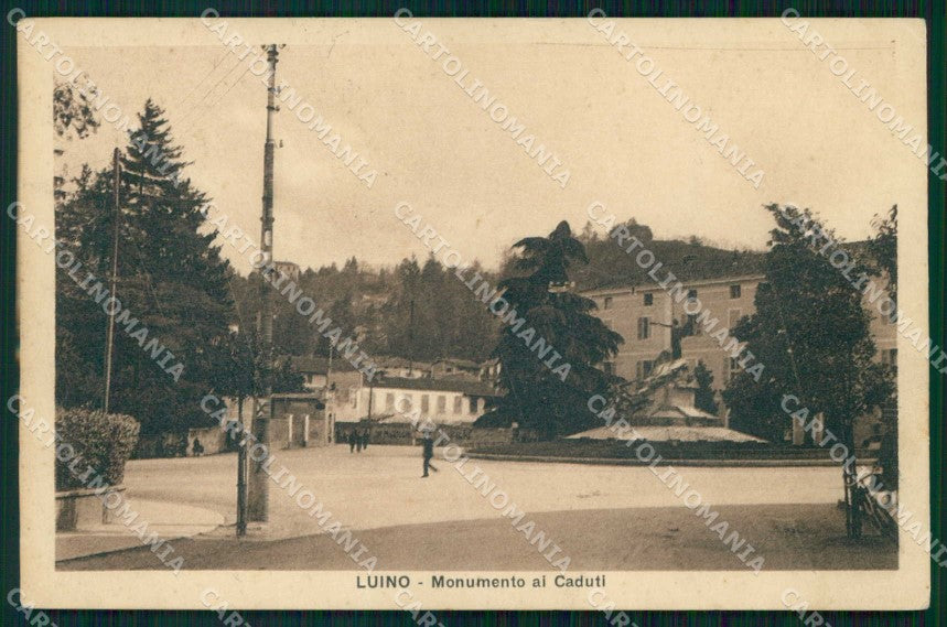 Varese Luino Monumento ai Caduti PIEGHINE cartolina RB8553 – fronte