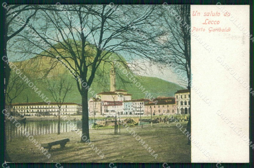 Lecco Città Saluto da Porto Garibaldi cartolina RB8574 – fronte