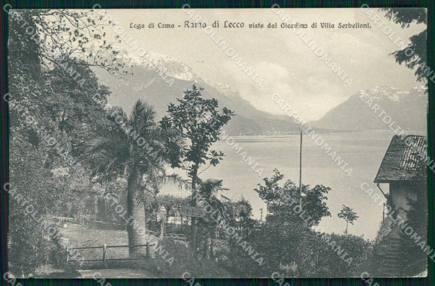 Lecco Città Ramo visto da Villa Serbelloni Brunner 13147 PIEGA cartolina RB8585 – fronte