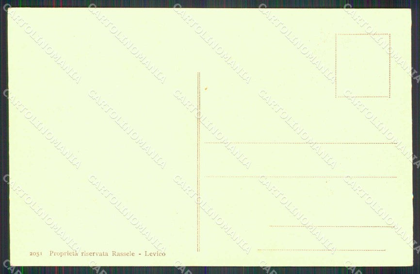 Trento Levico Stabilimento Vecchio Grand Hotel cartolina RB8599 – retro