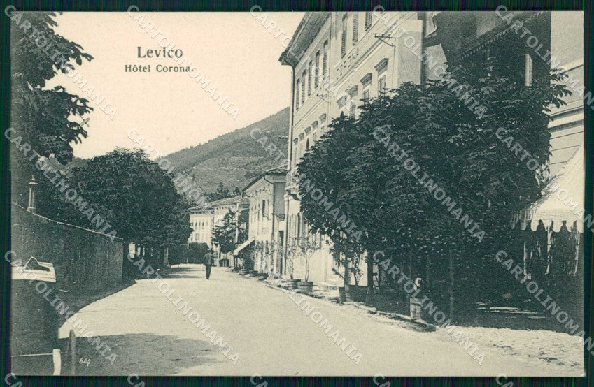 Trento Levico Hotel Corona cartolina RB8603 – fronte