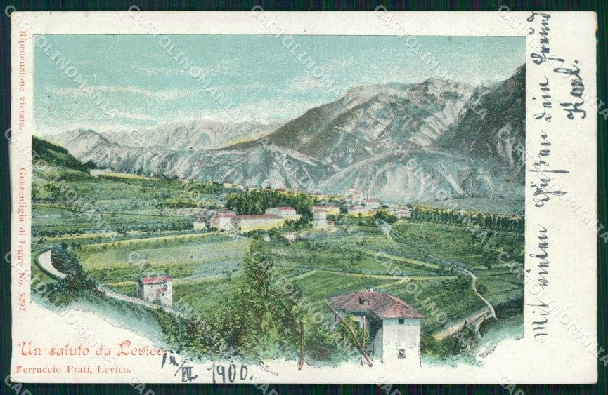 Trento Levico Saluto da cartolina RB8613 – fronte