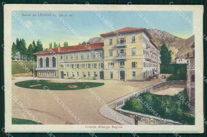 Trento Levico Saluti da Grande Albergo Regina cartolina RB8615 – fronte