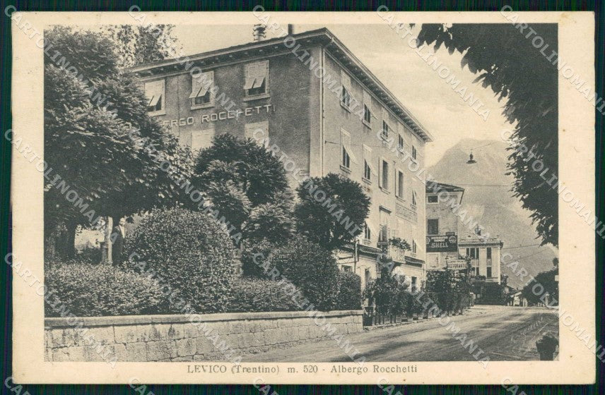 Trento Levico Albergo Rocchetti cartolina RB8618 – fronte