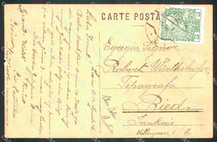 Trento Levico Grand Hotel cartolina RB8619 – retro