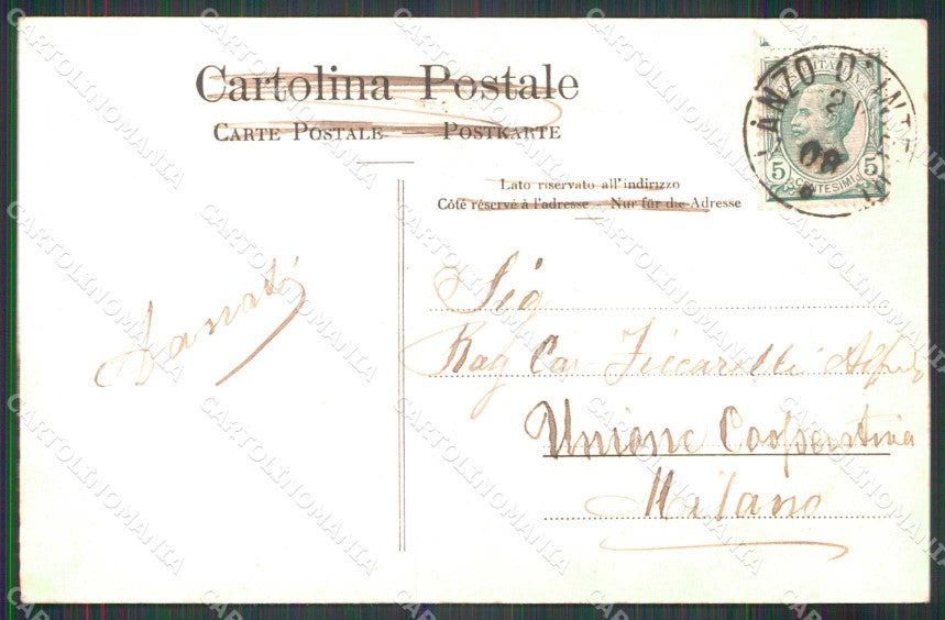 Como Lanzo d'Intelvi Piazza Garibaldi cartolina RB8631 – retro