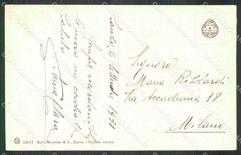 Como Lanzo d'Intelvi Brunner 108/17 cartolina RB8632 – retro