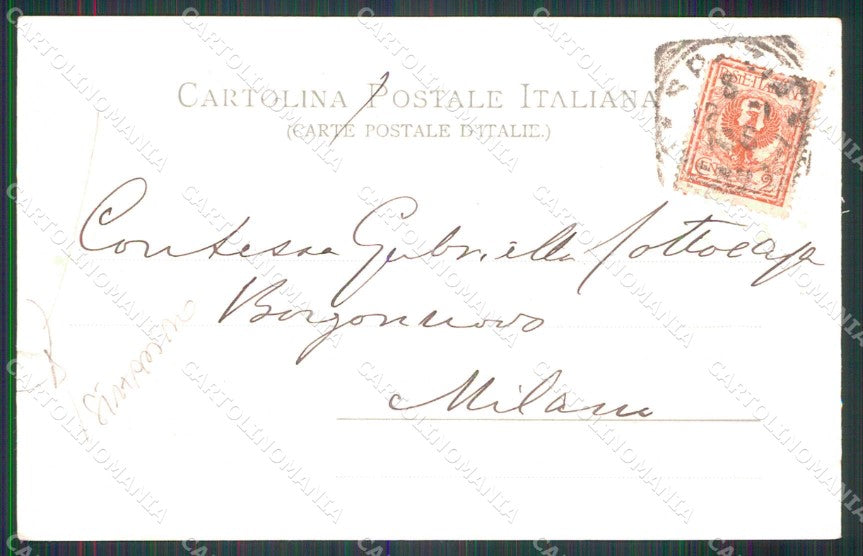 La Spezia Città Via Chiodo Giardini Pubblici STRAPPINO cartolina RB8644 – retro