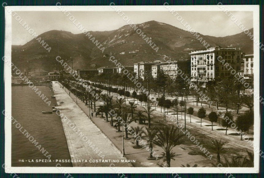 La Spezia Città Passeggiata Costantino Marin Foto cartolina RB8651 – fronte