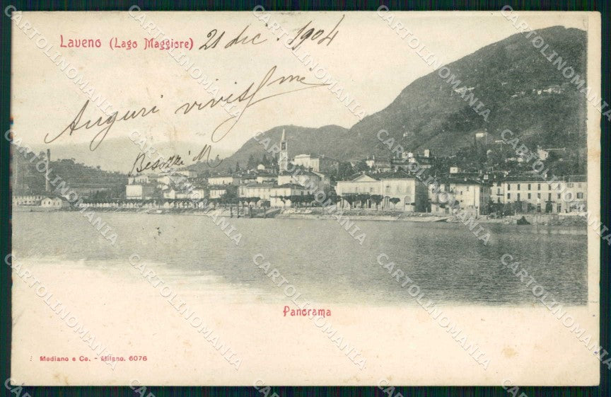 Varese Laveno Lago Maggiore Modiano 6076 cartolina RB8661 – fronte