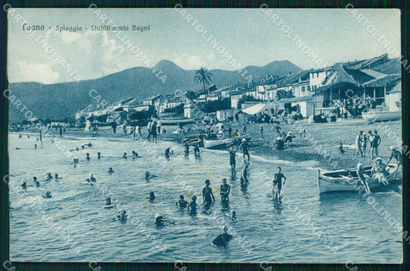 Savona Loano Spiaggia Stabilimento Bagni Brunner 21549 cartolina RB8667 – fronte