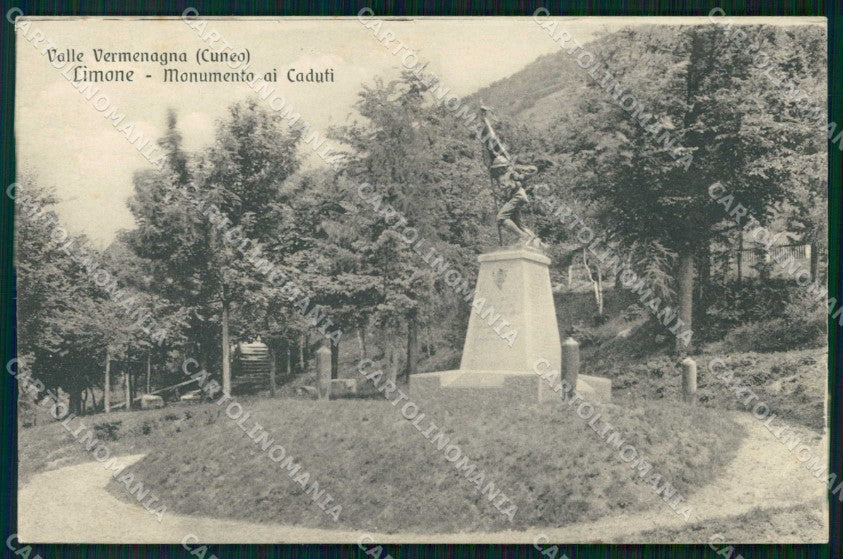 Cuneo Limone Valle Vermenagna Monumento ai Caduti cartolina RB8685 – fronte