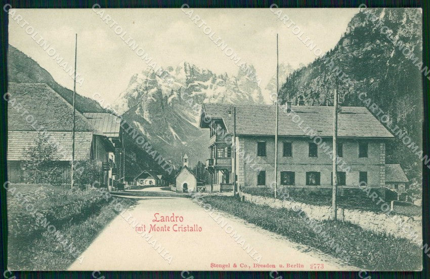 Bolzano Dobbiaco Landro Stengel 2773 PIEGHINA cartolina RB8689 – fronte