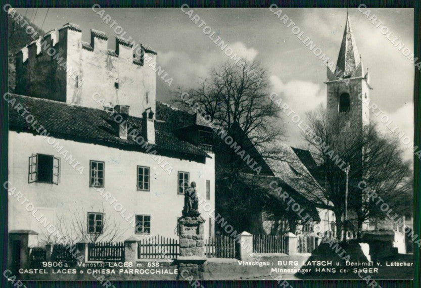 Bolzano Laces Chiesa Parrocchiale Foto cartolina RB8691 – fronte