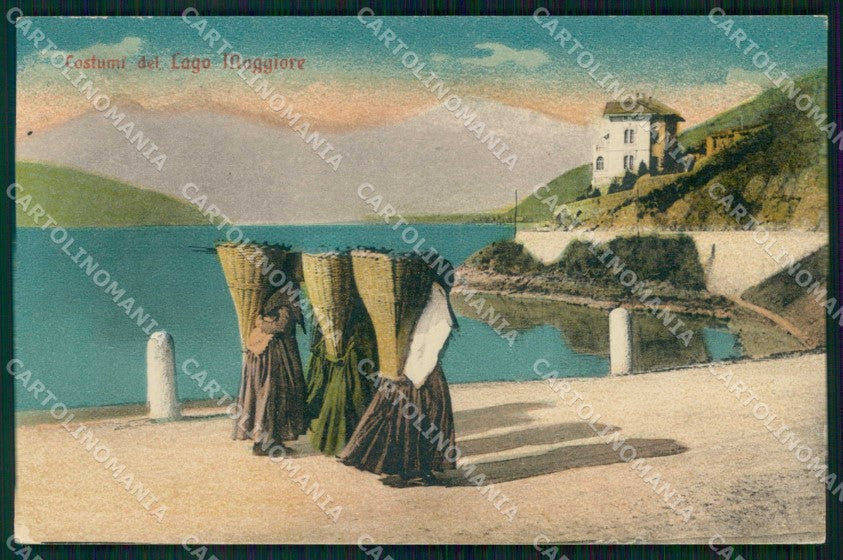 Varese Laveno Costumi Saluti da cartolina RB8698 – fronte