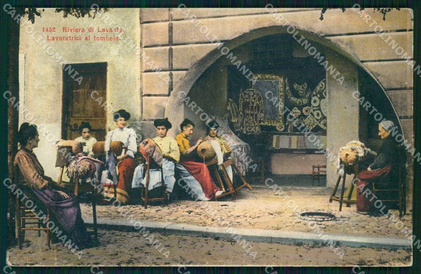 Genova Rapallo Lavoratrici al Tombolo Mestieri cartolina RB8702 – fronte
