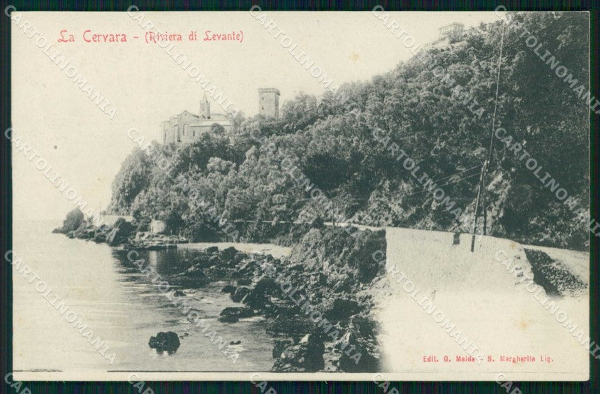 Genova Santa Margherita Ligure Abbazia della Cervara cartolina RB8704 – fronte