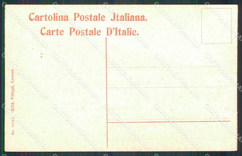 Bergamo Lovere Lago d'Iseo cartolina RB8713 – retro