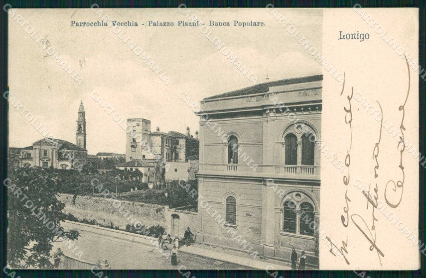 Vicenza Lonigo Parrocchia Vecchia Palazzo Pisani Banca Popolare cartolina RB8717 – fronte