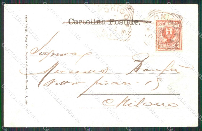 Vicenza Lonigo Parrocchia Vecchia Palazzo Pisani Banca Popolare cartolina RB8717 – retro