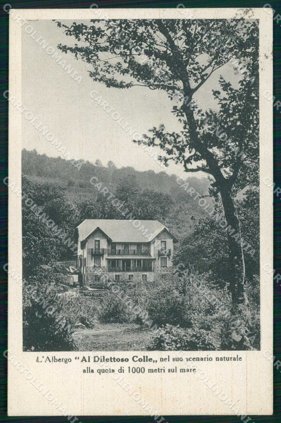 Piacenza Lugagnana Albergo Al Dilettoso Colle Val d'Arda cartolina RB8720 – fronte