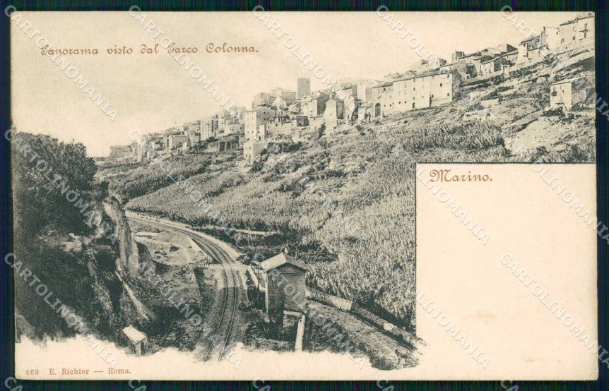 Roma Marino Panorama dal Parco Colonna Richter 469 cartolina RB8760 – fronte