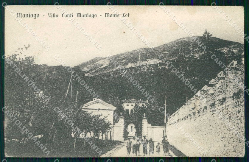 Udine Maniago Villa Conti Maniago cartolina RB8768 – fronte