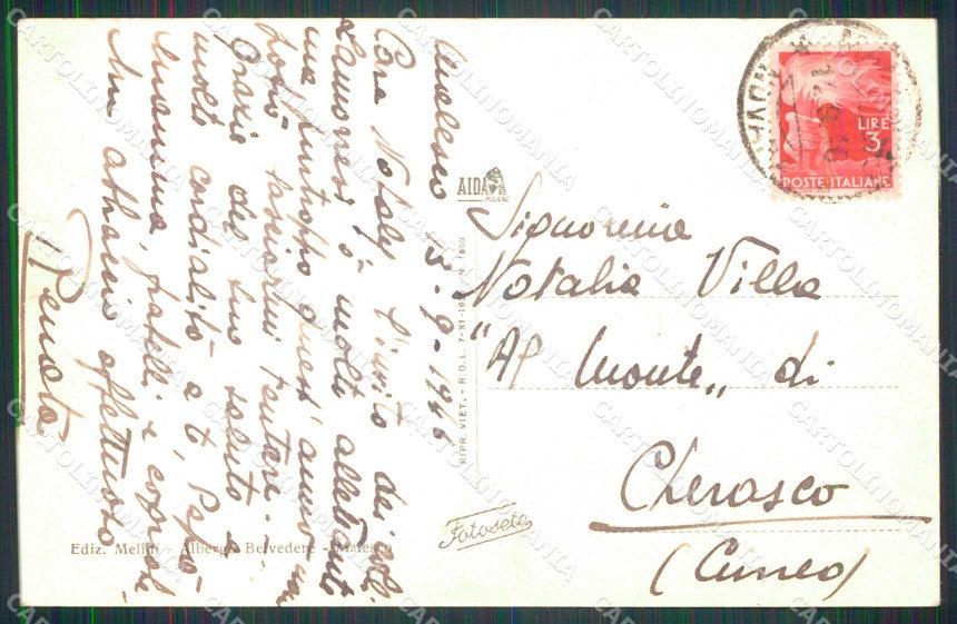 Verbania Malesco Valle Vigezzo cartolina RB8772 – retro