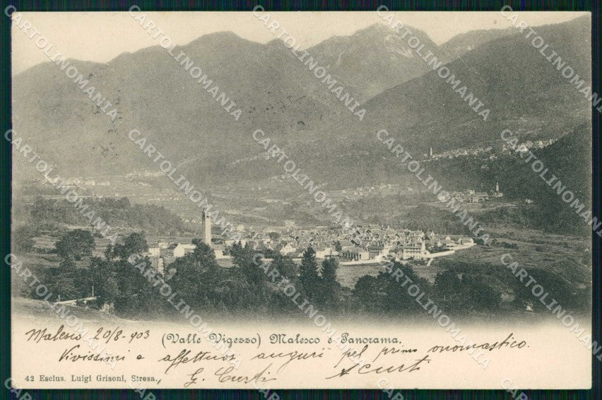 Verbania Malesco Valle Vigezzo cartolina RB8773 – fronte