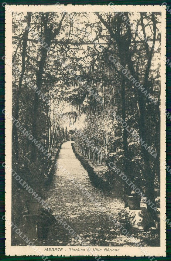Lecco Merate Giardino di Villa Adriana cartolina RB8779 – fronte
