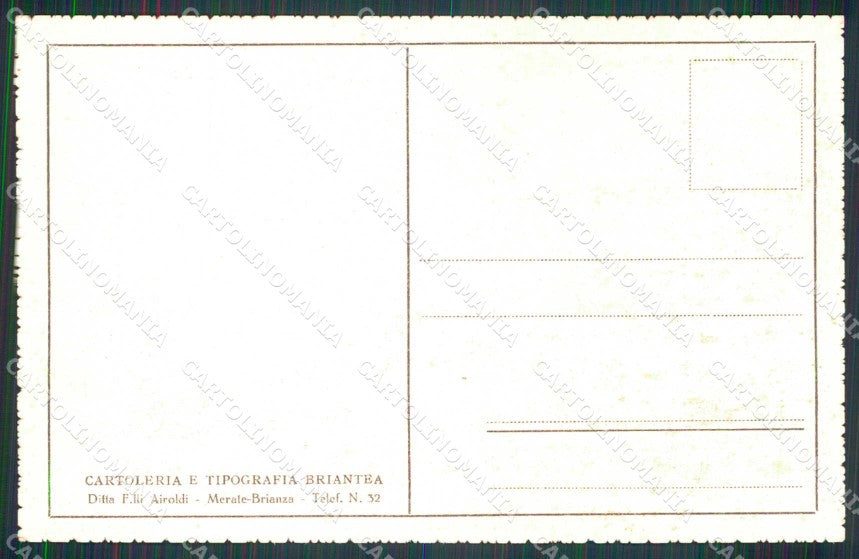 Lecco Merate Giardino di Villa Adriana cartolina RB8779 – retro