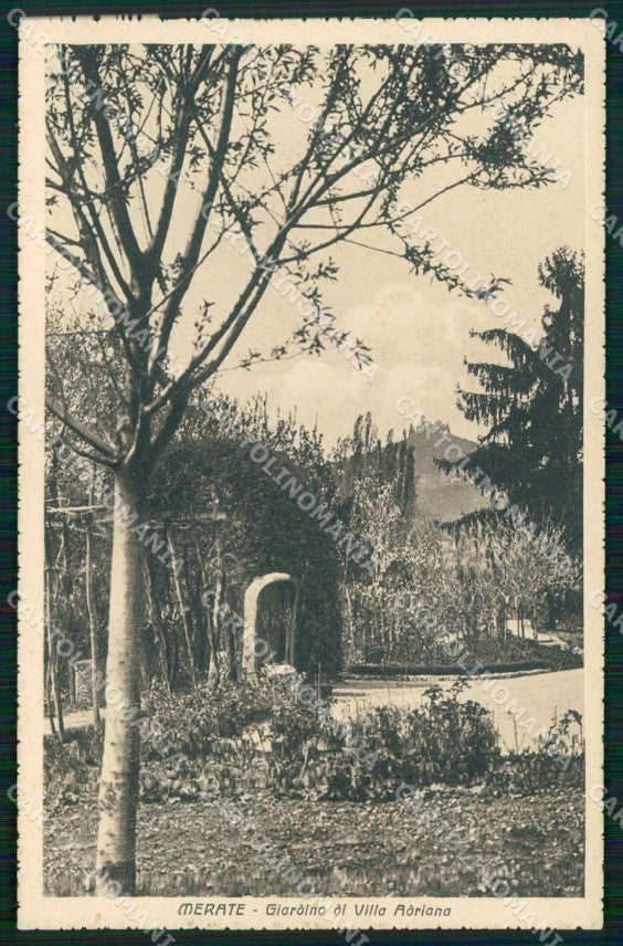 Lecco Merate Giardino di Villa Adriana cartolina RB8780 – fronte