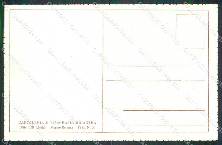 Lecco Merate Giardino di Villa Adriana cartolina RB8780 – retro