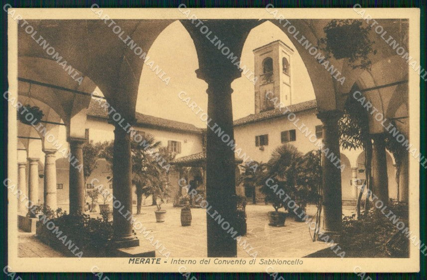 Lecco Merate Interno del Convento di Sabbioncello cartolina RB8782 – fronte