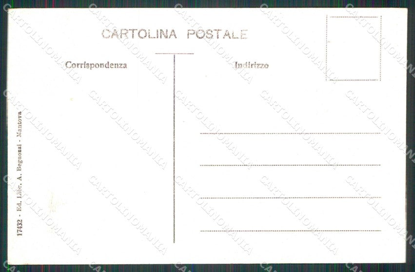 Mantova Città Piazza Virgiliana cartolina RB8801 – retro