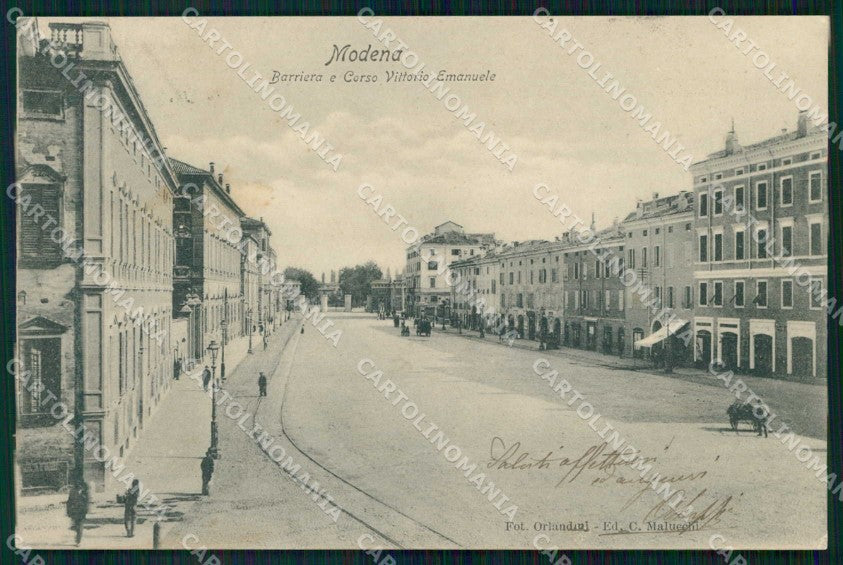 Modena Città Barriera e Corso Vittorio Emanuele cartolina RB8827 – fronte